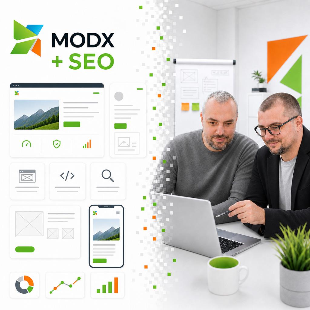 Сайти-візитки</br>на CMS MODX + SEO